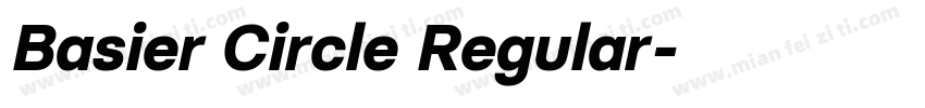 Basier Circle Regular字体转换